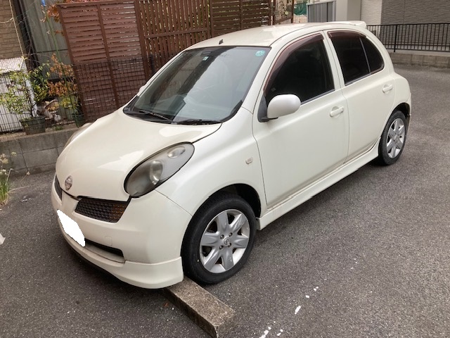 ニッサンマーチ平成15年式(2003年式)広島県福山市の買取実績2024/04/05画像1