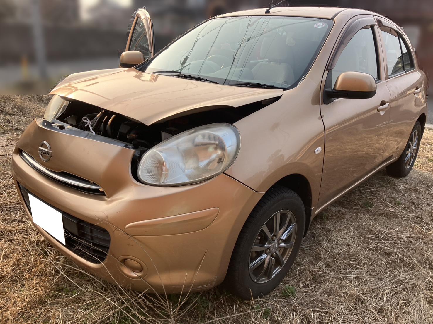 ニッサンマーチ平成22年式(2010年式)鳥取県東伯郡 琴浦町の買取実績2025/06/25画像1