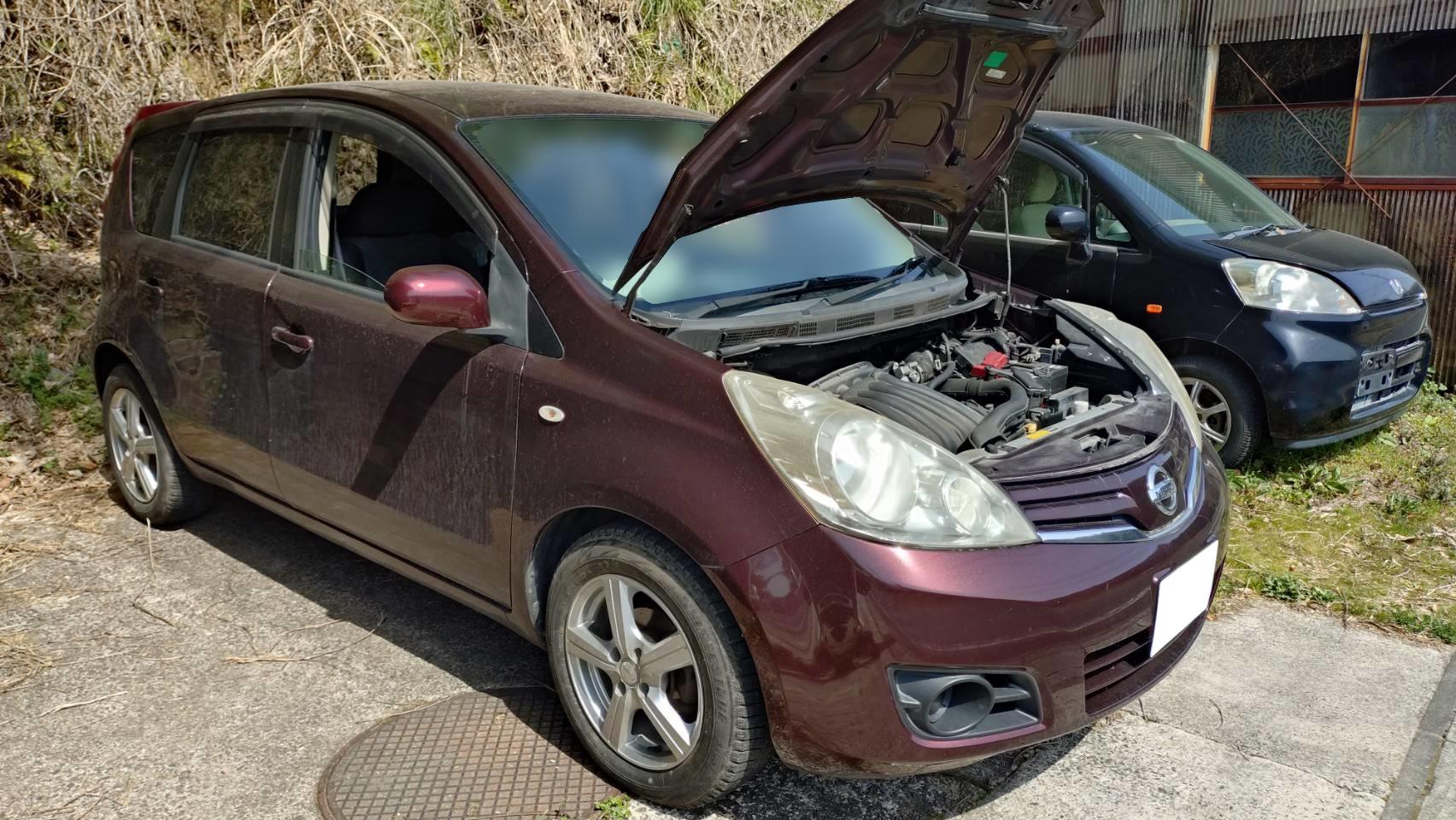 ニッサンノート平成21年式(2009年式)鳥取県倉吉市の買取実績2025/09/12画像1