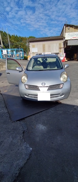 ニッサンマーチ平成18年式(2006年式)大分県日田市の買取実績2026/01/28画像1