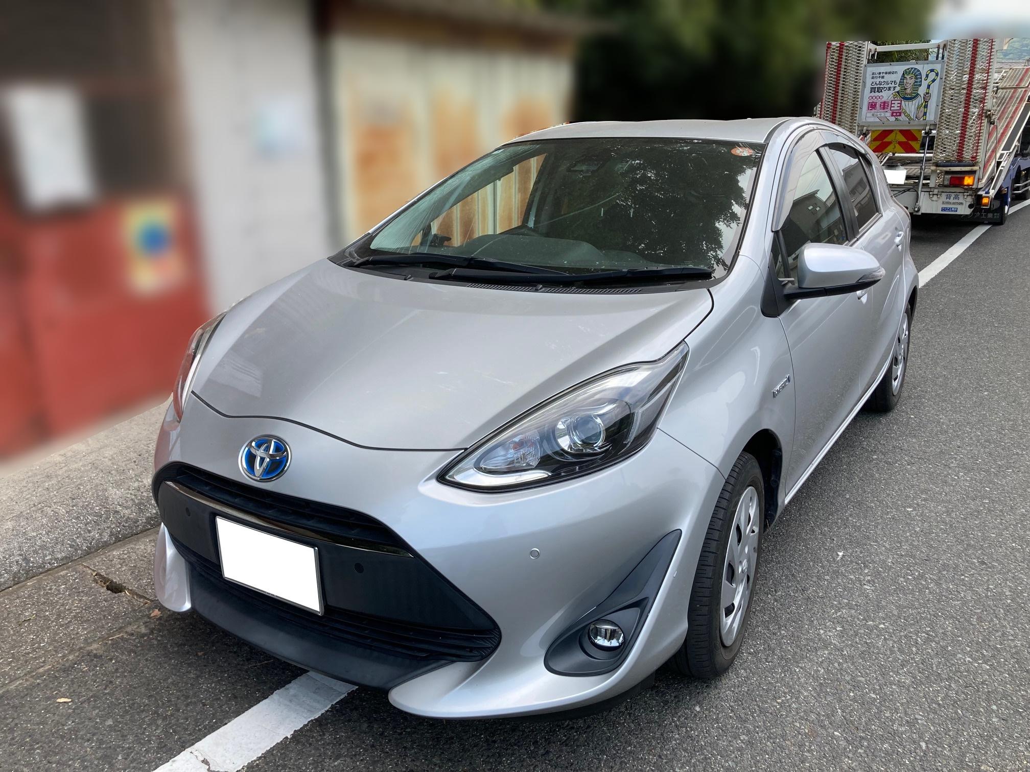 トヨタアクア平成30年式(2018年式)岡山県瀬戸内市の買取実績2026/01/15画像1