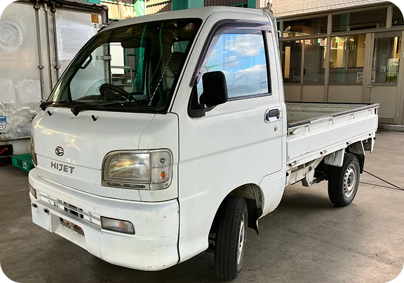 白の軽トラ